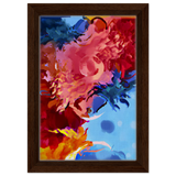 Fragments of the Infinite | Contemporary Abstract Wall Art Print - Framed Canvas - 20x30 cm / 8x12″ - Dark wood frame