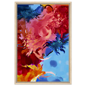 Fragments of the Infinite | Contemporary Abstract Wall Art Print - Framed Canvas - 50x75 cm / 20x30″ - Wood frame