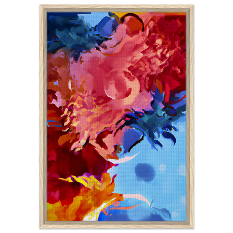 Fragments of the Infinite | Contemporary Abstract Wall Art Print - Framed Canvas - 50x75 cm / 20x30″ - Wood frame