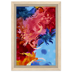 Fragments of the Infinite | Contemporary Abstract Wall Art Print - Framed Canvas - 20x30 cm / 8x12″ - Wood frame