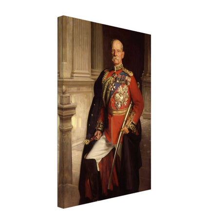 "Frederick Sleigh Roberts, 1st Earl Roberts" by John Singer Sargent – Historical Portrait Wall Art Print - Brushed Aluminum Print - 30x45 cm / 12x18″ - 
