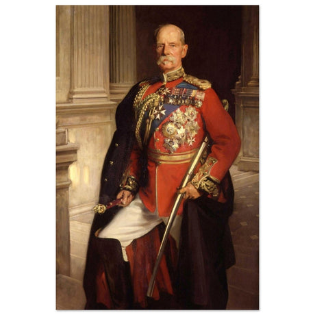 "Frederick Sleigh Roberts, 1st Earl Roberts" by John Singer Sargent – Historical Portrait Wall Art Print - Fine Art Poster - 30x45 cm / 12x18″ - 