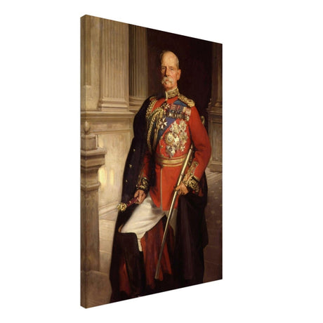 "Frederick Sleigh Roberts, 1st Earl Roberts" by John Singer Sargent – Historical Portrait Wall Art Print - Brushed Aluminum Print - 30x45 cm / 12x18″ - 