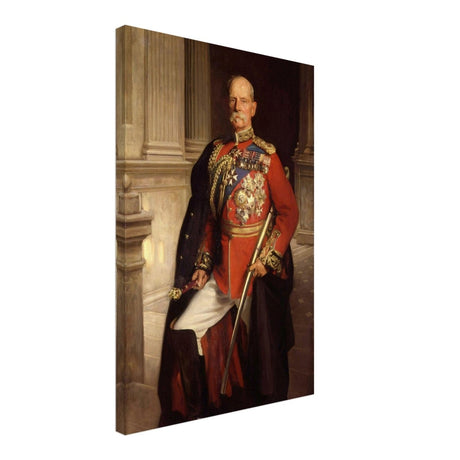 "Frederick Sleigh Roberts, 1st Earl Roberts" by John Singer Sargent – Historical Portrait Wall Art Print - Brushed Aluminum Print - 30x45 cm / 12x18″ - 