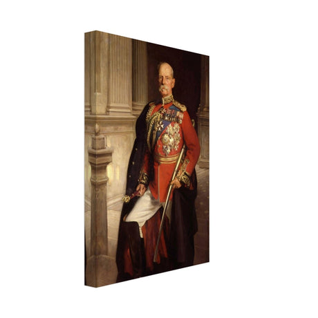 "Frederick Sleigh Roberts, 1st Earl Roberts" by John Singer Sargent – Historical Portrait Wall Art Print - Brushed Aluminum Print - 30x45 cm / 12x18″ - 
