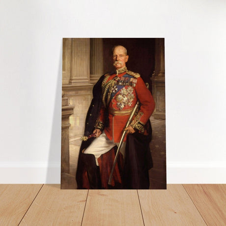 "Frederick Sleigh Roberts, 1st Earl Roberts" by John Singer Sargent – Historical Portrait Wall Art Print - Brushed Aluminum Print - 70x100 cm / 28x40″ - 