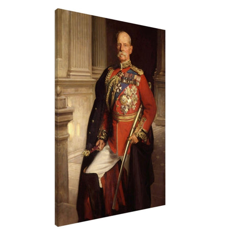 "Frederick Sleigh Roberts, 1st Earl Roberts" by John Singer Sargent – Historical Portrait Wall Art Print - Brushed Aluminum Print - 30x45 cm / 12x18″ - 