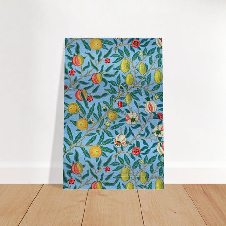 Fruit or Pomegranate by William Morris - Brushed Aluminum Print - 50x75 cm / 20x30″ - 