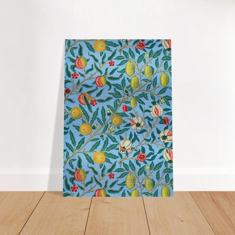 Fruit or Pomegranate by William Morris - Brushed Aluminum Print - 70x100 cm / 28x40″ - 