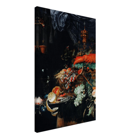Fruits and Lobster by Abraham Mignon | Wall art Print - Canvas - 50x75 cm / 20x30″ - 