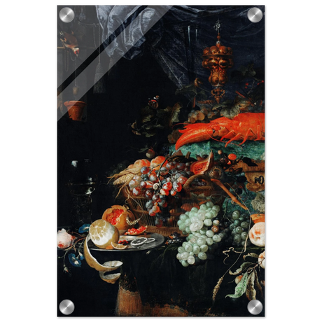 Fruits and Lobster by Abraham Mignon | Wall art Print - Acrylic Print - 30x45 cm / 12x18″ - 