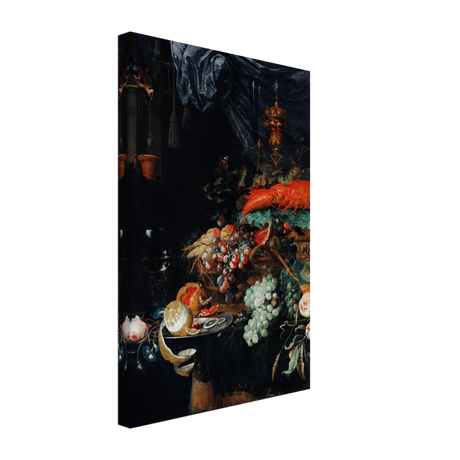 Fruits and Lobster by Abraham Mignon | Wall art Print - Canvas - 30x45 cm / 12x18″ - 