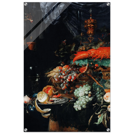 Fruits and Lobster by Abraham Mignon | Wall art Print - Acrylic Print - 60x90 cm / 24x36″ - 