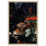 Fruits and Lobster by Abraham Mignon | Wall art Print - Framed Canvas - 50x75 cm / 20x30″ - Wood frame
