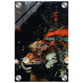 Fruits and Lobster by Abraham Mignon | Wall art Print - Acrylic Print - 20x30 cm / 8x12″ - 