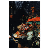 Fruits and Lobster by Abraham Mignon | Wall art Print - Fine Art Poster - 40x60 cm / 16x24″ - 