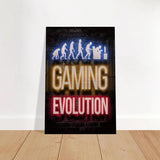 Gaming Evolution – The Rise of a Gamer | Pop art Wall art Print - Brushed Aluminum Print - 60x90 cm / 24x36″ - 