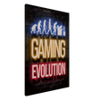 Gaming Evolution – The Rise of a Gamer | Pop art Wall art Print - Canvas - 60x90 cm / 24x36″ - 