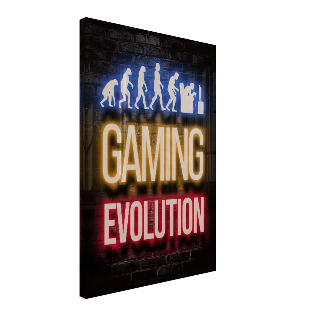 Gaming Evolution – The Rise of a Gamer | Pop art Wall art Print - Canvas - 40x60 cm / 16x24″ - 
