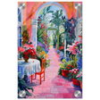 "Garden of Morning Light" – Blooming Terrace Escape | Wall Art Print - Acrylic Print - 20x30 cm / 8x12″ - 