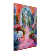 "Garden of Morning Light" – Blooming Terrace Escape | Wall Art Print - Canvas - 40x60 cm / 16x24″ - 