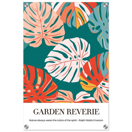 Garden Reverie | Abstract botanical masterpiece - Acrylic Print - 40x60 cm / 16x24″ - 