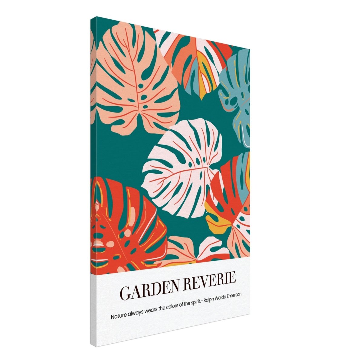 Garden Reverie | Abstract botanical masterpiece - Canvas - 50x75 cm / 20x30″ - 