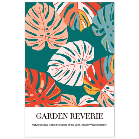 Garden Reverie | Abstract botanical masterpiece - Aluminum Print - 50x75 cm / 20x30″ - 