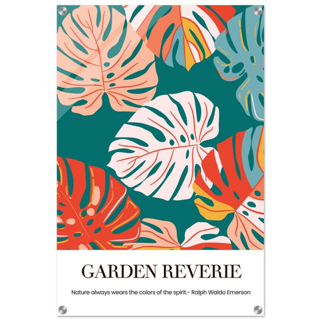 Garden Reverie | Abstract botanical masterpiece - Acrylic Print - 50x75 cm / 20x30″ - 
