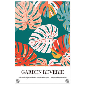 Garden Reverie | Abstract botanical masterpiece - Acrylic Print - 30x45 cm / 12x18″ - 