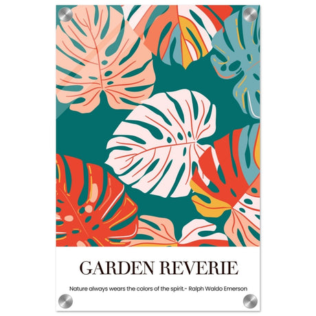 Garden Reverie | Abstract botanical masterpiece - Acrylic Print - 30x45 cm / 12x18″ - 