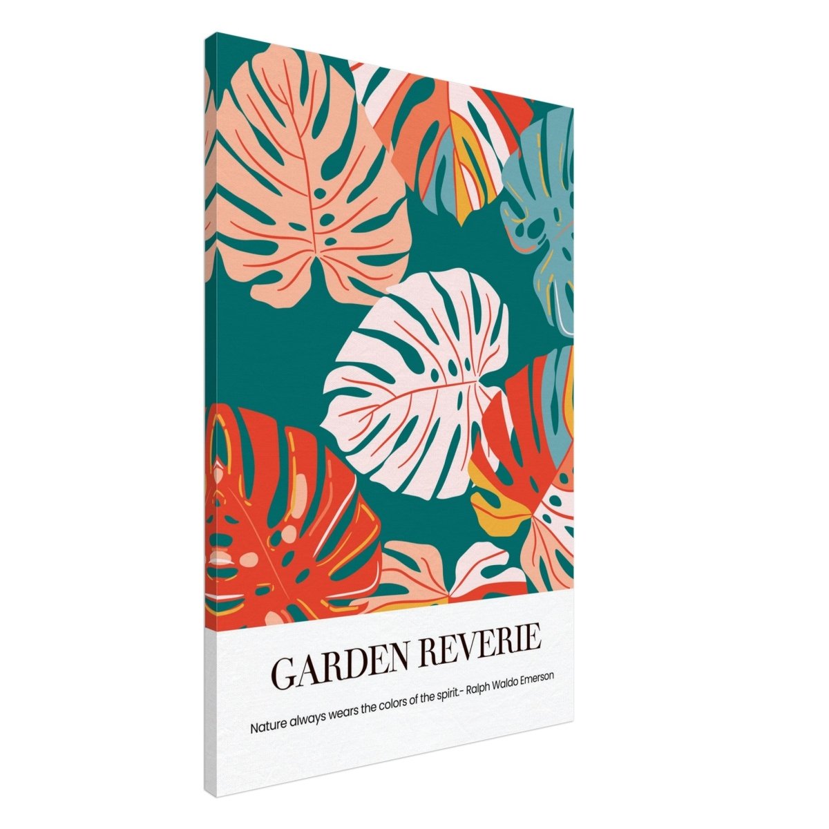 Garden Reverie | Abstract botanical masterpiece - Canvas - 60x90 cm / 24x36″ - 