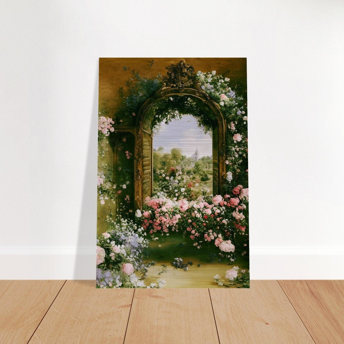 Gateways to Roses | Da Vinci Nature Art Wall collection | Wall art print - Brushed Aluminum Print - 30x45 cm / 12x18″ - 