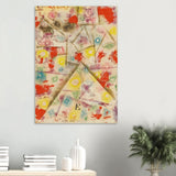 Gedenkblatt E by Paul Klee 1924 - Wood Prints - 70x100 cm / 28x40″ - 20 mm
