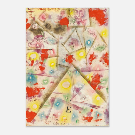 Gedenkblatt E by Paul Klee 1924 - Aluminum Print - 70x100 cm / 28x40″ - 