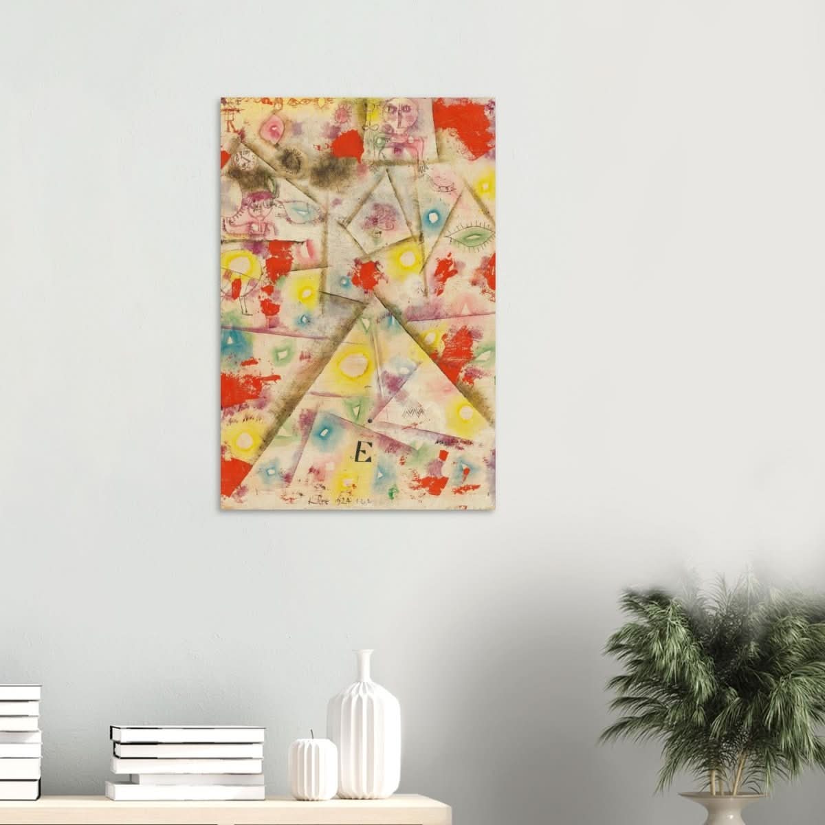 Gedenkblatt E by Paul Klee 1924 - Wood Prints - 50x75 cm / 20x30″ - 10 mm
