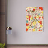 Gedenkblatt E by Paul Klee 1924 - Acrylic Print - 70x100 cm / 28x40″ - 