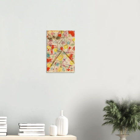 Gedenkblatt E by Paul Klee 1924 - Wood Prints - 30x45 cm / 12x18″ - 20 mm
