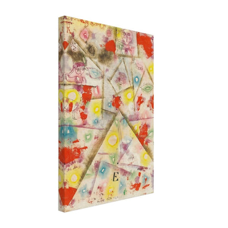 Gedenkblatt E by Paul Klee 1924 - Canvas - 30x45 cm / 12x18″ - Slim