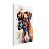 Gentle Strokes: Boxer Puppy Bliss | Da Vinci Animal Kingdom Wall art print - Canvas - 30x45 cm / 12x18″ - 