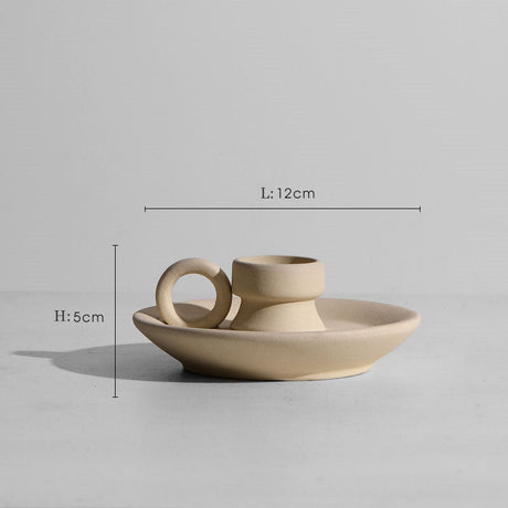Geometric Ceramic Vase Collection – Modern Minimalist Handmade Pottery - A - 