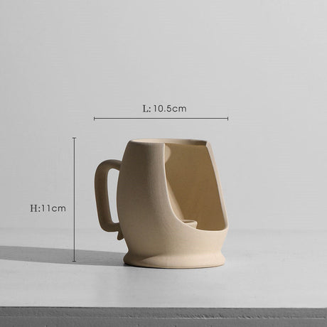 Geometric Ceramic Vase Collection – Modern Minimalist Handmade Pottery - B - 