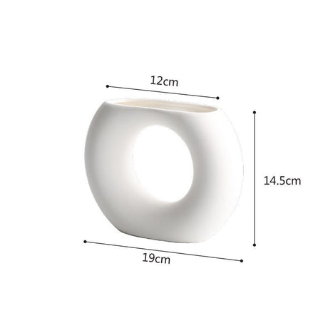 Geometric Ceramic Vase Collection – Modern Minimalist Handmade Pottery - A1 - 