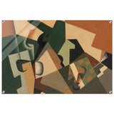 Glass and Checkerboard (ca. 1917) by Juan Gris | Vintage Cubism wall art print - Acrylic Print - 60x90 cm / 24x36″ - 