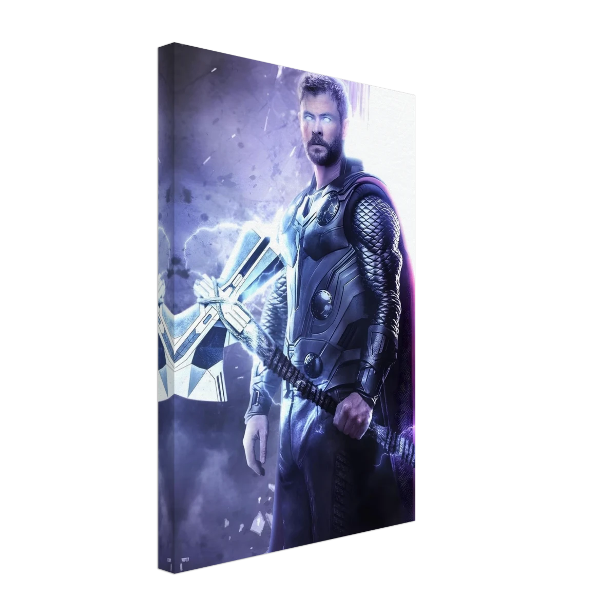 "God of Thunder: Ascension" – Epic Digital Fantasy Art Print - Canvas - 30x45 cm / 12x18″ - 