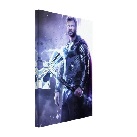 "God of Thunder: Ascension" – Epic Digital Fantasy Art Print - Canvas - 30x45 cm / 12x18″ - 
