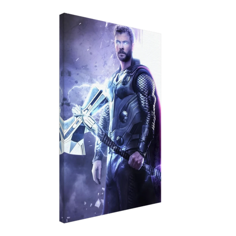 "God of Thunder: Ascension" – Epic Digital Fantasy Art Print - Canvas - 40x60 cm / 16x24″ - 