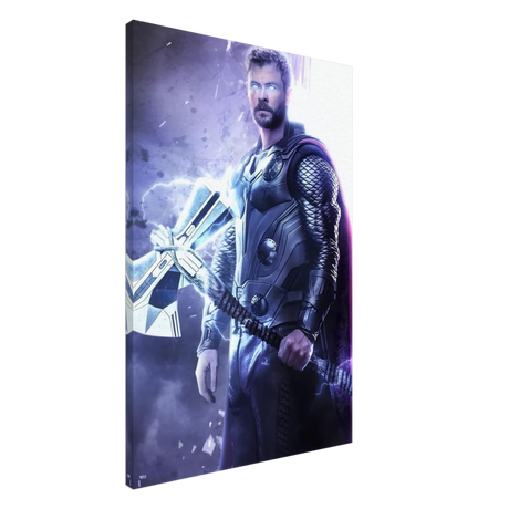 "God of Thunder: Ascension" – Epic Digital Fantasy Art Print - Canvas - 60x90 cm / 24x36″ - 
