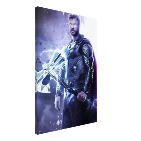 "God of Thunder: Ascension" – Epic Digital Fantasy Art Print - Canvas - 50x75 cm / 20x30″ - 