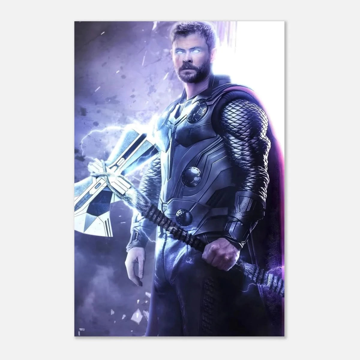 "God of Thunder: Ascension" – Epic Digital Fantasy Art Print - Aluminum Print - 40x60 cm / 16x24″ - 